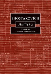 P. Fairclough: Shostakovich Studies 2 (Bu)