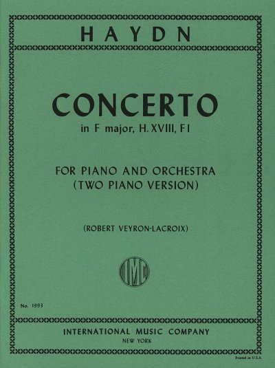 J. Haydn: Concerto Fa (Con Cadenze) (Veyron/Lacroix), 2Klav