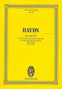 J. Haydn: Quartett G-Dur Op 64/4 Hob 3/66 Eulenburg Studienp