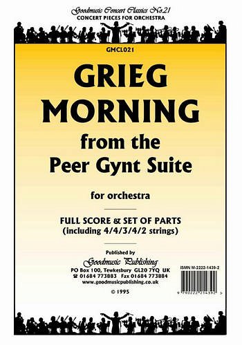 E. Grieg: Morning from Peer Gynt, Sinfo (Pa+St)