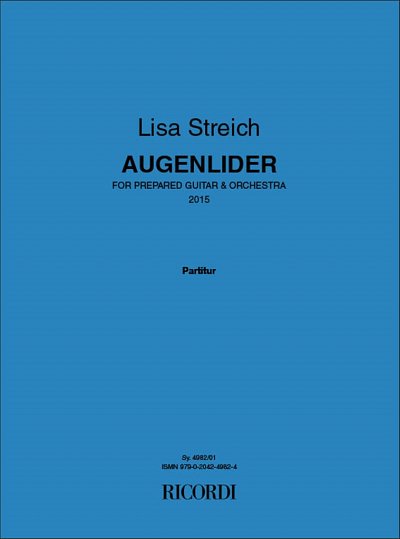 L. Streich: AUGENLIDER (Part.)