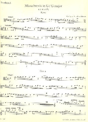 W.A. Mozart: Missa Brevis G-Dur Kv 49 (47d)