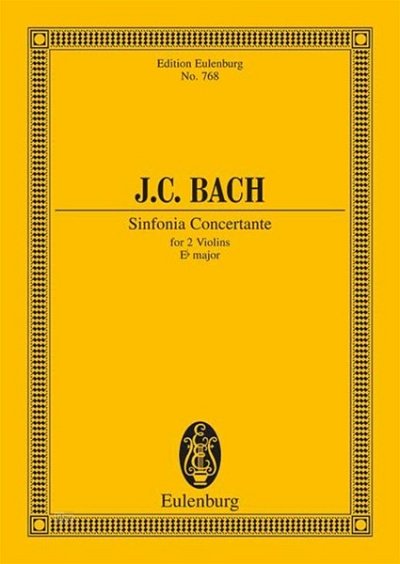 J.C. Bach: Sinfonie Concertante Es-Dur Eulenburg Studienpart