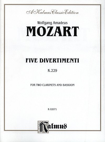 AQ: W.A. Mozart: 5 Divertimenti Kv 229 (B-Ware)