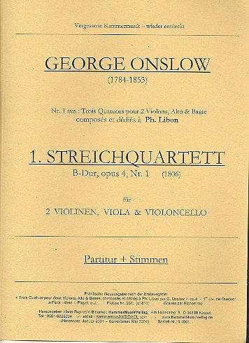 G. Onslow: Quartett 1 B-Dur Op 4/1
