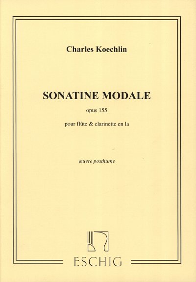 C. Koechlin: Sonatine modale op. 155, FlKlar (Pa+St)