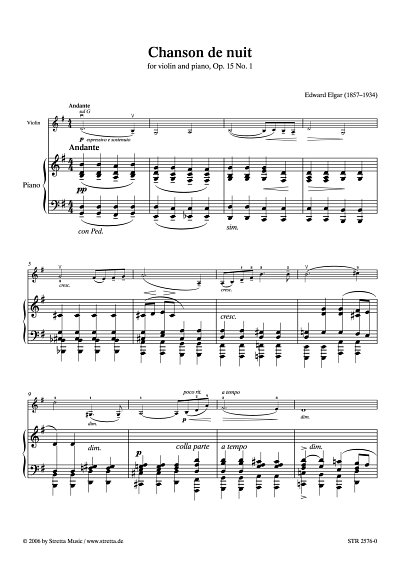 DL: E. Elgar: Chanson de nuit op. 15, Nr. 1