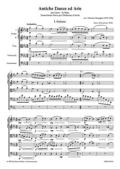 DL: O. Respighi: Antiche Danze ed Arie 3. Suite / fuer Strei