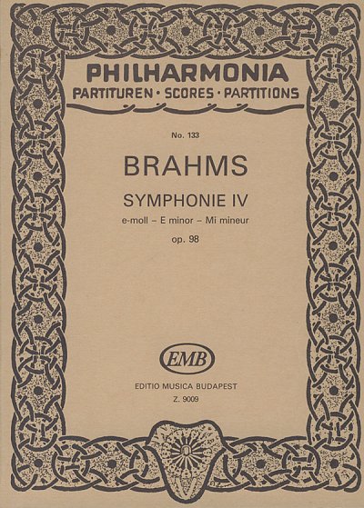 J. Brahms: Symphonie Nr. 4 op. 98, Sinfo (Stp)