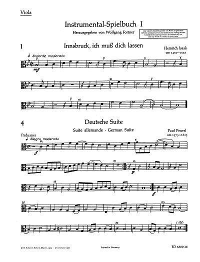 W. Fortner: Instrumental-Spielbuch 1, Instr (Vla)