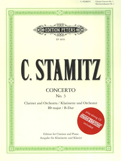 C. Stamitz: Konzert B-Dur Nr. 3, KlarKlav (KAStCD)