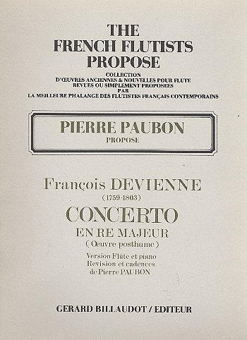 F. Devienne: Concerto En Re Majeur (Oeuvr, FlKlav (KlavpaSt)