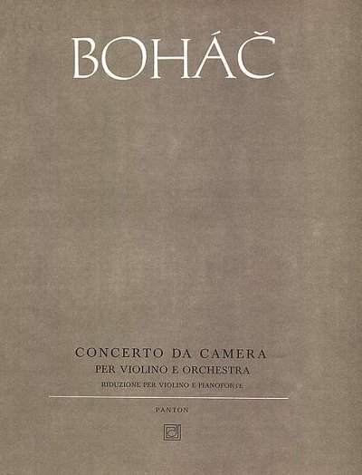 Bohác, Josef: Concerto da camera
