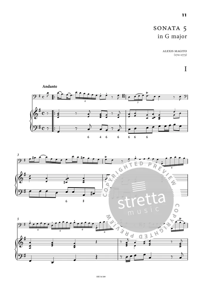 A. Magito: Six Sonatas Vol. 2 op. 1/4-6, VcBc (KlavpaSt) (2)