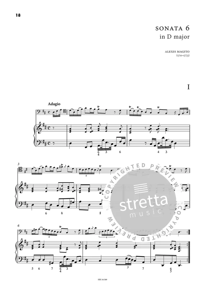 A. Magito: Six Sonatas Vol. 2 op. 1/4-6, VcBc (KlavpaSt) (3)