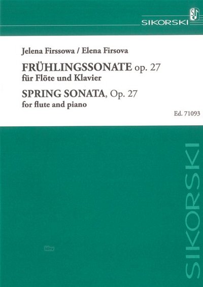 J.O. Firsowa: Frühlingssonate op. 27 , FlKlav (KlavpaSt)