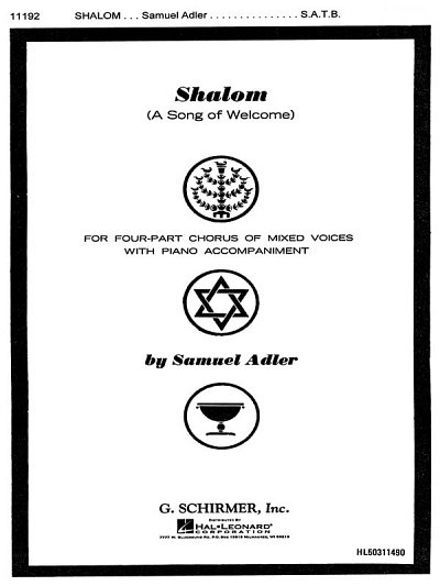 Shalom Song Of Welcome