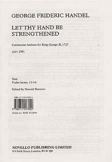 G.F. Haendel et al.: Let Thy Hand Be Strengthened