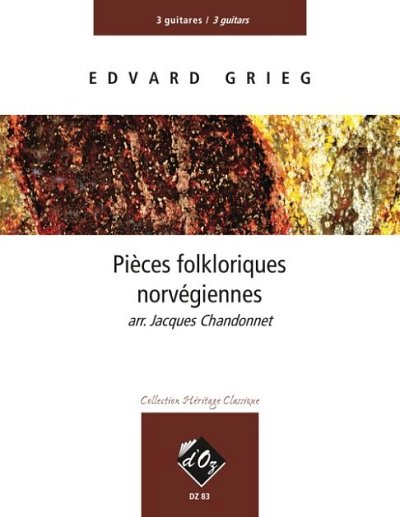 E. Grieg: Pièces folkloriques norvégiennes, 3Git (Pa+St)