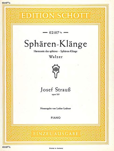 DL: J. Strauss: Sphären-Klänge, Klav