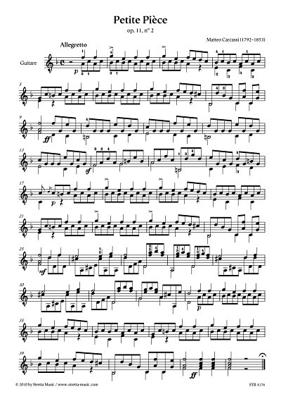 DL: M. Carcassi: Petite Piece op. 11, Nr. 2