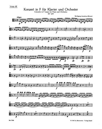 W.A. Mozart: Konzert Nr. 19 F-Dur KV 459