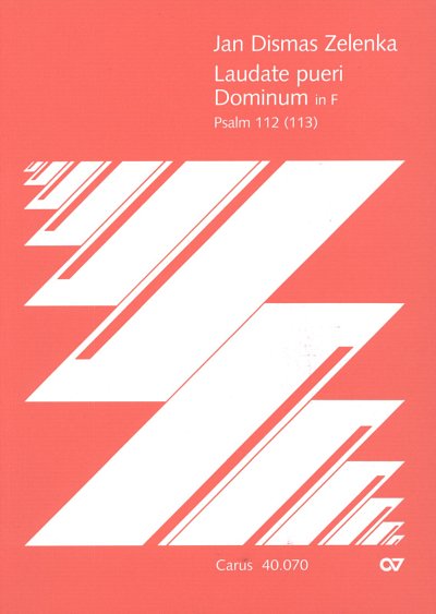 J.D. Zelenka: Laudate pueri Dominum in F ZWV 82 / Partitur