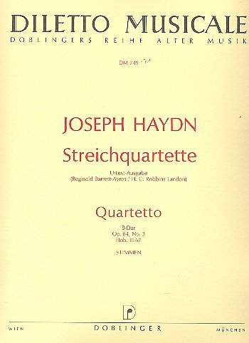 J. Haydn: Quartett B-Dur Op 64/3 Hob 3:67 Diletto Musicale