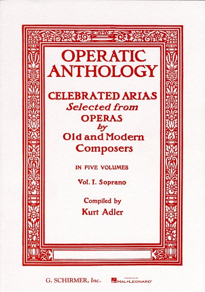 K. Adler: Operatic Anthology - Volume 1