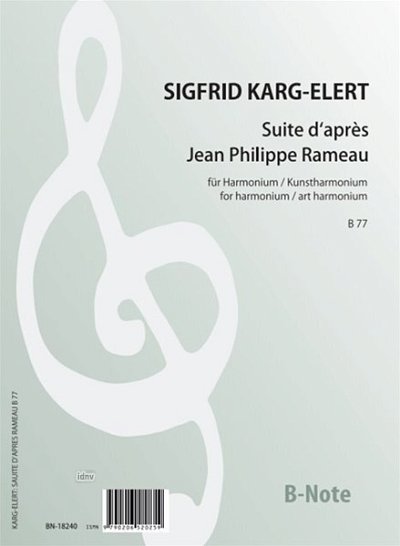 S. Karg-Elert: Suite d_après Jean Philippe Rameau für , Harm