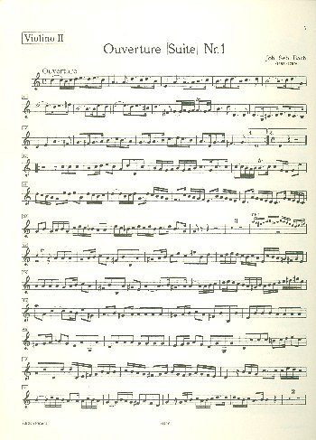 J.S. Bach: Suite (Ouvertuere) Nr. 1 C-Dur BWV 106, Baro (Vl2