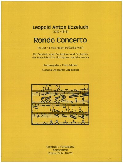 J.A. Kozeluch: Rondo Concerto Es-Dur, CembStro (Pa+St)