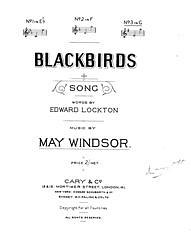 DL: M.W.E. Lockton: Blackbirds, GesKlav