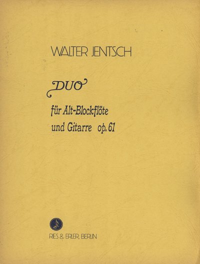 Jentsch Walter: Duo op. 61