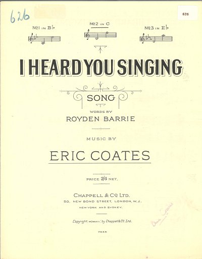 DL: E. Coates: I Heard You Singing, GesKlav