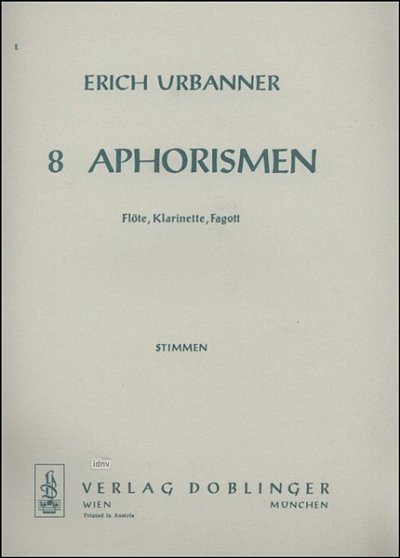 E. Urbanner: 8 Aphorismen
