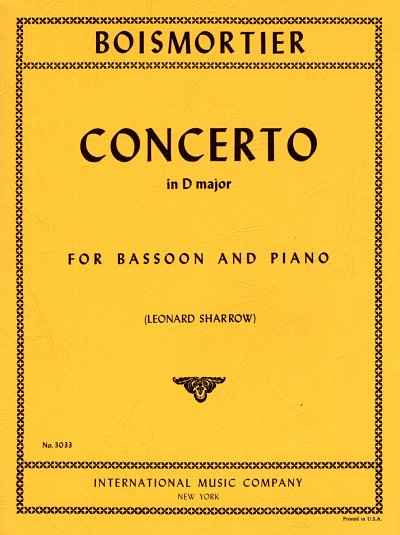 J.B. de Boismortier: Concerto Re (Sharrow)