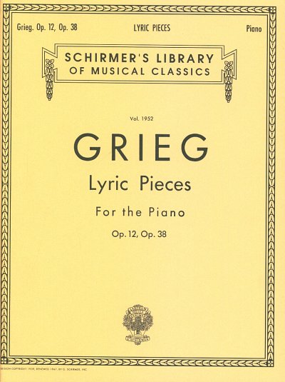 E. Grieg: Lyric Pieces op. 12 / op. 38, Klav
