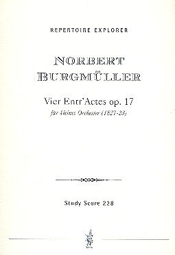 N. Burgmüller: Vier Entr’Actes op. 17