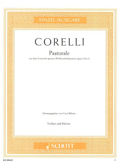 A. Corelli: Pastorale G-Dur op. 6/8 , VlKlav