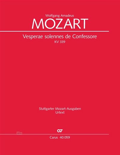 W.A. Mozart: Vesperae solennes de Confessore KV 339 (1780)