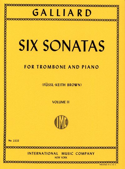 J.E. Galliard: 6 Sonate Vol. 2