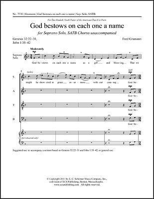F. Gramann: God Bestows On Each One a Name