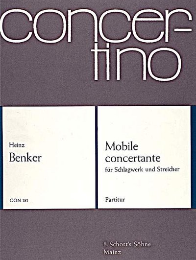 DL: H. Benker: Mobile concertante, StroSchl (Part.)