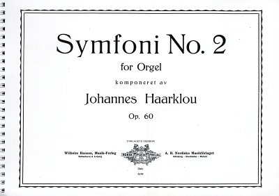 Haarklou Johannes: Sinfonie 2 Op 60