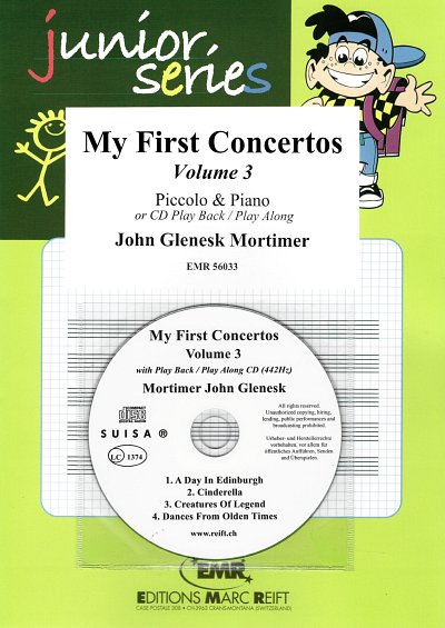 J.G. Mortimer: My First Concertos Volume 3, PiccKlav (+CD)