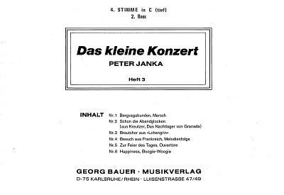 P. Janka: Das Kleine Konzert 3, Blask (St4CBasschl)