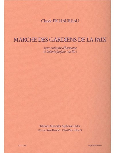 C. Pichaureau: Marche des Gardiens de La Paix, Blaso (Pa+St)