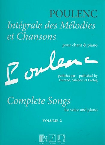 F. Poulenc: Integrale des Mélodies et Chansons 2, GesKlav