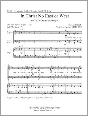In Christ No East or West, GchOrg (Chpa)